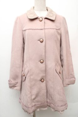 画像1: axes femme / バックレースアップコート  ピンク S-26-01-14-031-AX-CO-HR-ZS