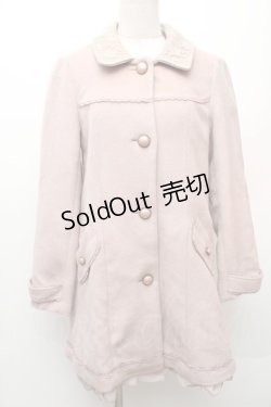 画像1: axes femme / バックレースアップコート  ピンク S-26-01-14-031-AX-CO-HR-ZTC017