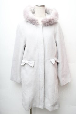 画像1: LIZ LISA / フード付きファーコート  サックス S-26-01-14-033-LO-BL-HR-ZS