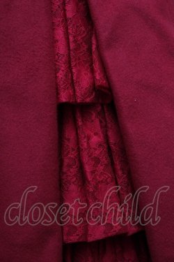 画像3: Deary / フリルファー付きコート   赤 S-26-01-14-036-LO-CO-HR-ZS