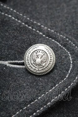 画像3: ALGONQUINS / 裾レースティアードコート  グレー S-26-01-14-037-AL-CO-HR-ZS