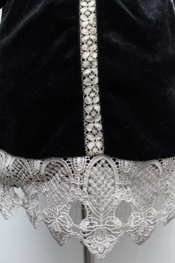 画像4: axes femme / レース&ベロアチュニック  黒 S-26-01-14-039-AX-TO-AS-ZS