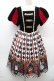 画像1: axes femme kawaii / ドールズサーカスワンピース  黒ｘ赤 S-26-01-14-040-AX-OP-AS-ZS (1)