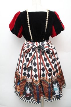 画像2: axes femme kawaii / ドールズサーカスワンピース  黒ｘ赤 S-26-01-14-040-AX-OP-AS-ZS