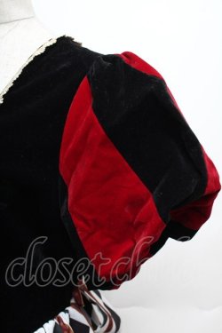 画像3: axes femme kawaii / ドールズサーカスワンピース  黒ｘ赤 S-26-01-14-040-AX-OP-AS-ZS