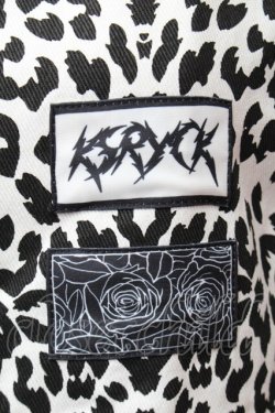 画像4: KRY CLOTHING / レオパード柄ジャケット  黒ｘ白 S-26-01-14-006-EL-CO-HR-ZS