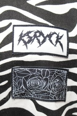 画像4: KRY CLOTHING / ゼブラ柄ジャケット  黒ｘ白 S-26-01-14-007-EL-CO-HR-ZS