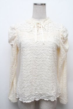 画像1: axes femme / 起毛レーストップス  オフ S-26-01-14-002-AX-TO-AS-ZS