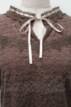 画像3: axes femme / 起毛レーストップス  ブラウン S-26-01-14-013-AX-TO-AS-ZS