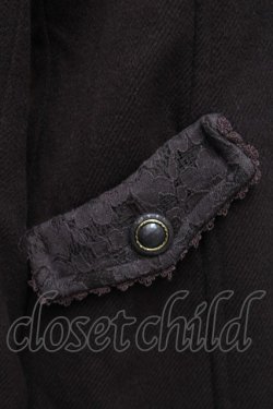 画像3: axes femme / レース配色ファーカラーコート（ファー欠品）  ブラウン S-26-01-14-015-AX-CO-HR-ZS