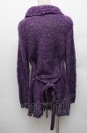 画像2: Franche Lippee / きのこニットロングカーディガン  紫S-26-01-14-016-LO-TO-HR-ZT593 (2)