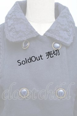 画像3: axes femme / レースカラーショートコート  紺 S-26-01-14-018-AX-CO-HR-ZS