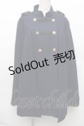 axes femme / ナポレオンマント風コート M ネイビー S-26-01-14-019-AX-CO-TE-ZS