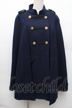 画像1: axes femme / ナポレオンマント風コート M ネイビー S-26-01-14-019-AX-CO-TE-ZS