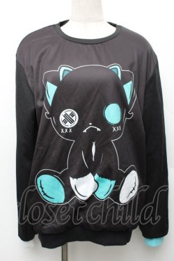 画像1: NieR Clothing / シエル裏起毛トレーナー  黒 S-26-01-14-023-PU-TO-HR-ZS