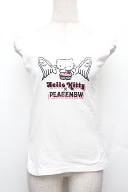画像1: PEACE NOW / キティコラボタンク  白 S-26-01-15-001-PU-TO-AS-ZS
