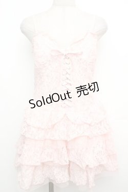 画像1: LIZ LISA / レースキャミワンピース  ピンク S-26-01-15-042-LO-OP-AS-ZS