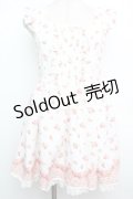 LIZ LISA / ローズブーケワンピース  白ｘピンク S-26-01-15-043-LO-OP-AS-ZS
