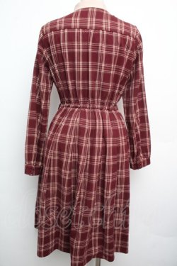 画像2: Fi.n.t / クレリックボウタイチェックワンピース  赤 S-26-01-15-044-CA-OP-AS-ZS