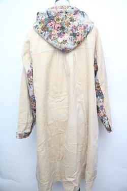 画像2: merry jenny / ジャガードフードロングジャケット  ベージュ S-26-01-15-046-LO-CO-HR-ZS