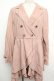 画像1: axes femme / 裾フリルトレンチコート  ピンク S-26-01-15-048-AX-CO-HR-ZS (1)