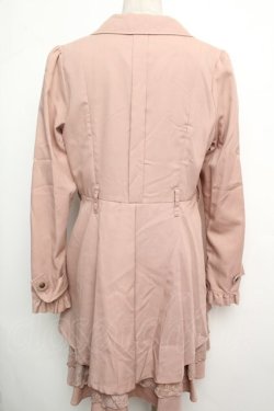 画像3: axes femme / 裾フリルトレンチコート  ピンク S-26-01-15-048-AX-CO-HR-ZS