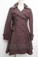 画像1: axes femme / ビジュー襟トレンチコート  ブラウン S-26-01-15-050-AX-CO-HR-ZS (1)