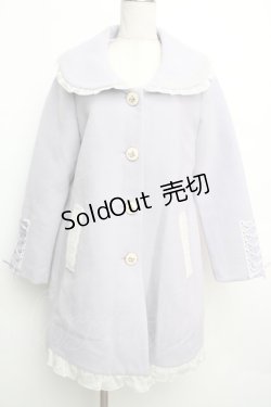 画像1: axes femme POETIQUE / 袖口レースアップコート  ラベンダー S-26-01-15-051-AX-CO-HR-ZS