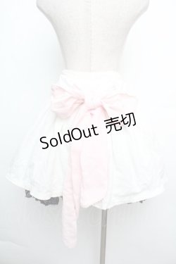 画像1: BABY,THE STARS SHINE BRIGHT / ギンガムチェックリボンスカート  白 S-26-01-15-057-BA-SK-AS-ZS