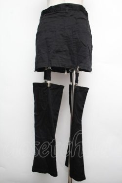画像2: PEACE NOW / レッグカバー付きショートパンツ  黒 S-26-01-15-058-PU-PA-AS-ZS