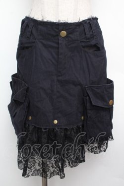 画像1: PEACE NOW / カーゴデザインスカート  黒 S-26-01-15-059-PU-SK-AS-ZS