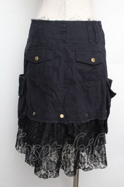 画像2: PEACE NOW / カーゴデザインスカート  黒 S-26-01-15-059-PU-SK-AS-ZS