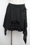 画像1: PEACE NOW / イレヘムスカート  黒 S-26-01-15-061-PU-SK-AS-ZS (1)
