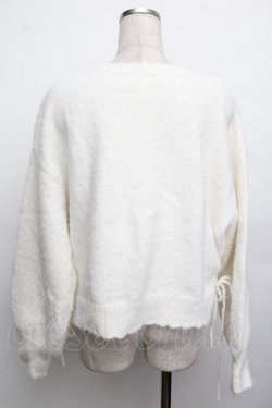 画像2: axes femme / サイド編み上げニットカーデ  白 S-26-01-15-010-AX-TO-HR-ZS