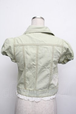 画像2: LIZ LISA / デニムジャケット  グリーン S-26-01-15-013-LO-JA-AS-ZS