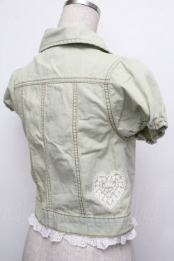 画像3: LIZ LISA / デニムジャケット  グリーン S-26-01-15-013-LO-JA-AS-ZS