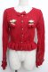 画像1: axes femme kawaii / 苺の編みぐるみニットカーデ  赤 S-26-01-15-017-AX-TO-HR-ZS (1)