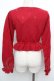 画像2: axes femme kawaii / 苺の編みぐるみニットカーデ  赤 S-26-01-15-017-AX-TO-HR-ZS (2)