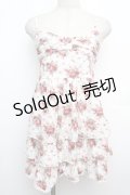 LIZ LISA / ローズブーケキャミワンピース  白ｘ赤 S-26-01-15-021-LO-OP-AS-ZS