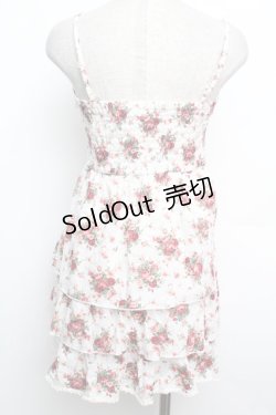 画像2: LIZ LISA / ローズブーケキャミワンピース  白ｘ赤 S-26-01-15-021-LO-OP-AS-ZS