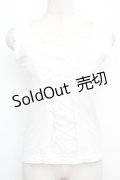 PEACE NOW / レースアップタンクトップ  白 S-26-01-15-027-PU-TO-AS-ZS