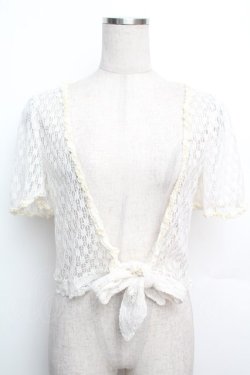 画像1: LIZ LISA / /透かしニットボレロ  オフ S-26-01-15-029-LO-TO-AS-ZS