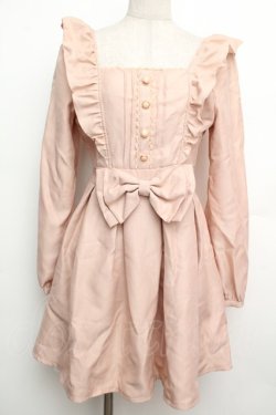 画像1: LIZ LISA / 肩フリルワンピース  ピンク S-26-01-15-035-LO-OP-AS-ZS