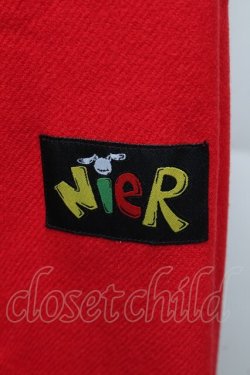画像2: NieR Clothing / マフラー  赤 S-26-01-16-043-PU-ZA-AS-ZS