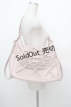 画像1: m petit by misako / AM*NIリボン3WAY バッグ  ピンク S-26-01-16-051-LO-BG-HR-ZS