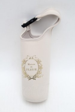画像1: Maison de FLEUR / フレームロゴボトルケース  アイボリー S-26-01-16-009-LO-ZA-HR-ZS