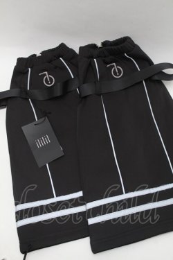 画像1: ililil / サイバーリフレクターレッグカバー  黒 S-26-01-16-011-PU-ZA-HR-ZS