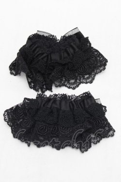 画像2: ATELIER PIERROT / オリジナルレースお袖とめ  黒 S-26-01-16-015-EL-ZA-AS-ZS