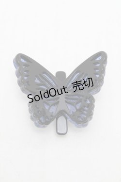 画像1: MILK / バタフライバレッタ  黒 S-26-01-16-016-ML-JA-HR-ZS