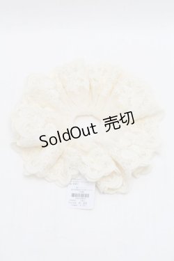 画像2: axes femme / パール付きレースシュシュ  キナリ S-26-01-16-017-AX-AC-HR-ZS